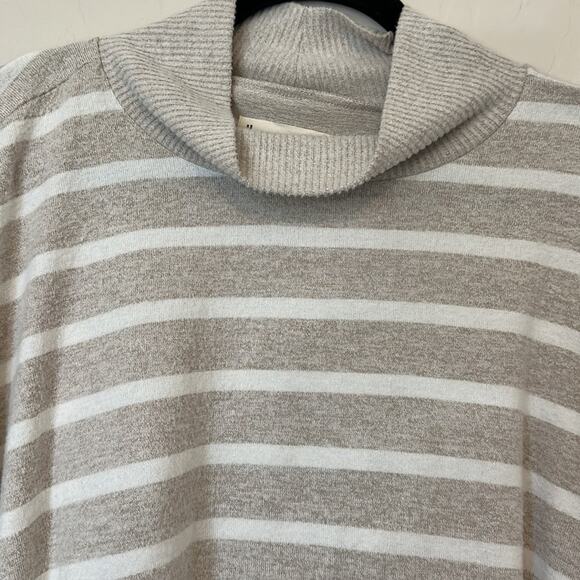 Lucky Brand Pullover Cloud Mock Neck Sweater Top Stripes Soft Casual Size XXL - Picture 8 of 14